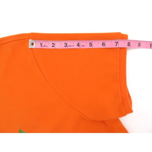 Polo Ralph Lauren Polo Shirt XL Orange Custom Fit Green Pony Logo Short Sleeve - Picture 11 of 15